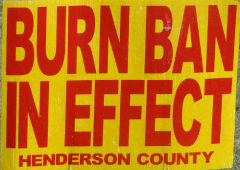 burn ban henderson county extended current