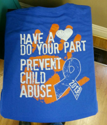 Go Blue to fight child abuse