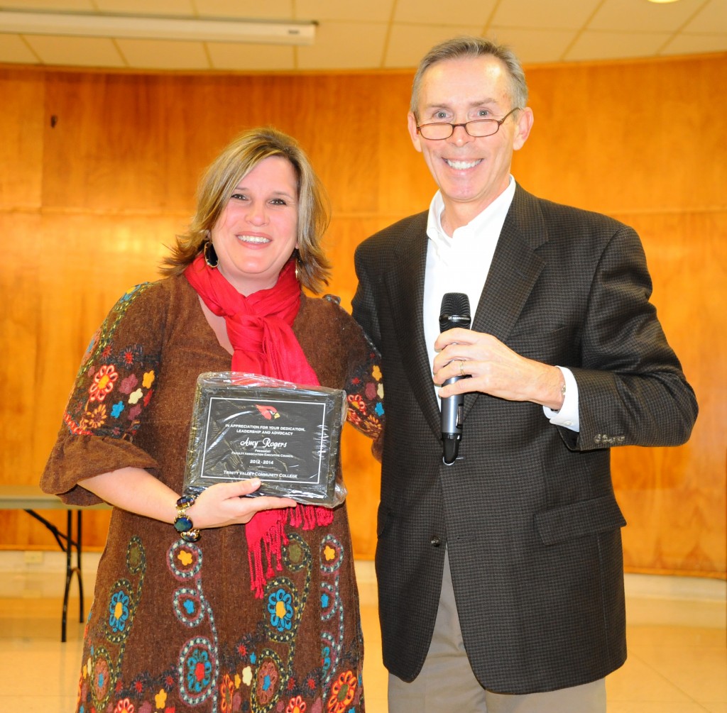 1-15-15 Rogers honored by Fac Assoc