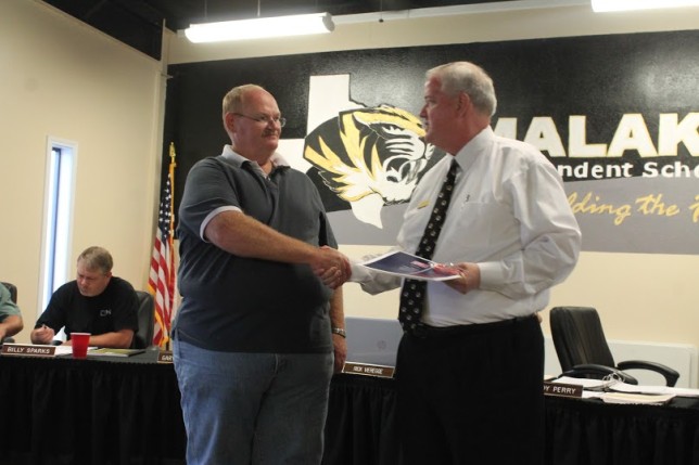 Acme Brick Plant Manager Harland Dixson, left, with Superintendent Randy Perry. (Courtesy photo)