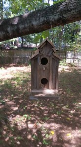 Don's first birdhouse.