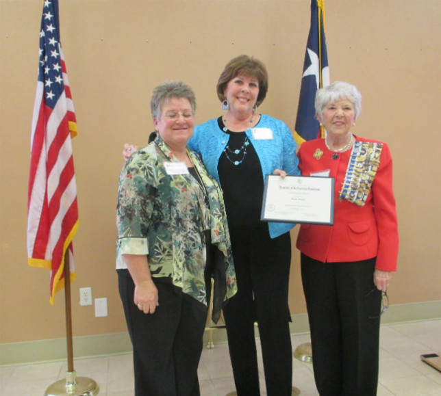 Pictured, from left, are Regent Susan Martz- Cothran, Ruth Primm and DAR member Susan Fife. (Courtesy photo) 