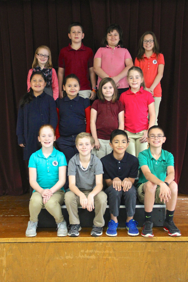 Students at South Athens Elementary who placed in district UIL academic competition are (top row, from left) Emily Prewitt (second place in third-grade ready writing); Jesse Jenkins (sixth place in fifth-grade listening skills); Morgan Wilson (fourth place in fourth-grade spelling); Rylee Robertson (first place in fourth-grade number sense); (middle row, from left) Alessa Mendoza, Geraldine Nieto, Jean Koch and Chloe Coker (four-way tie for first place in second-grade music memory); (bottom row, from left) Sadie Briggs (first place in fifth-grade music memory); Samuel Briggs (third place in fifth-grade music memory); Julio Ortiz (second place in fifth-grade maps, graphs and charts); and Jaxson Stiles (first place in fourth-grade music memory). (Toni Garrard Clay/AISD)