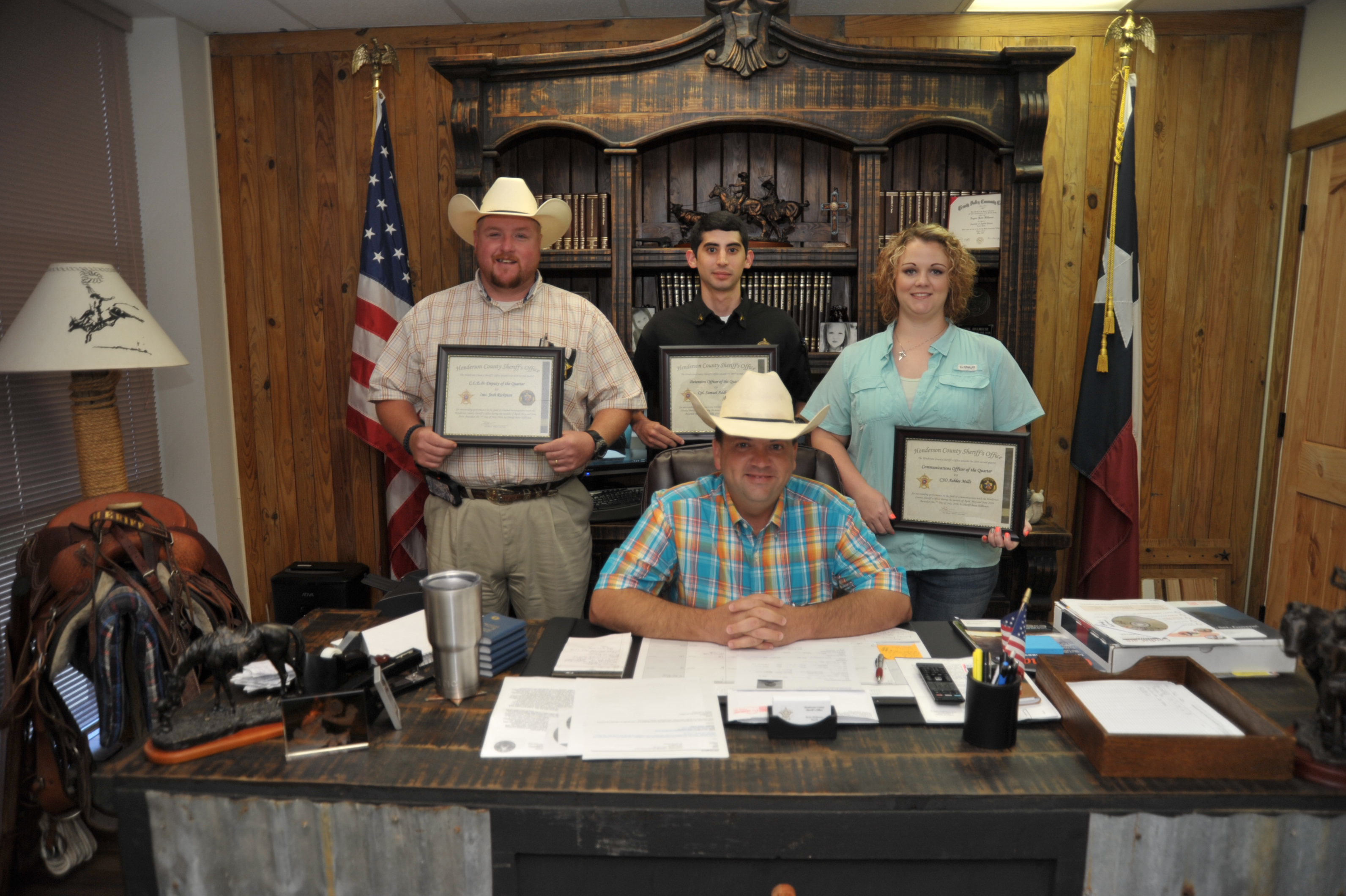 Sheriff Hillhouse presents awards for the quarter
