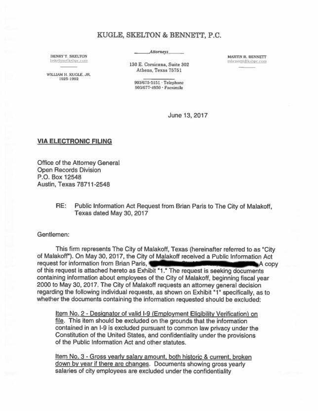Letter To Attorney Requesting File from hendersoncountytexasnow.com